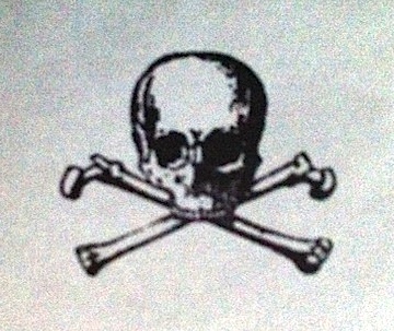 skull and crossbones stamp
