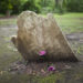 tilted gravestone