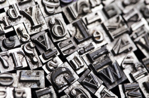 Letterpress letters