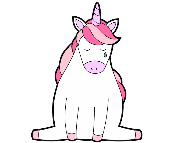 sad unicorn