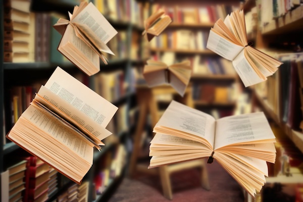flying books