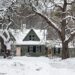 NH house in winter